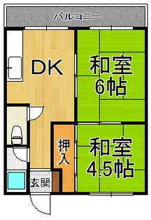 三興マンション【2階】の間取り