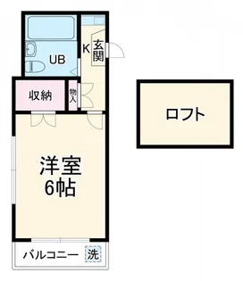 1Kの間取り画像