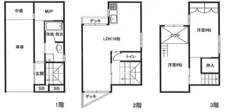 大阪府大阪市淀川区西三国3【一戸建】の間取り