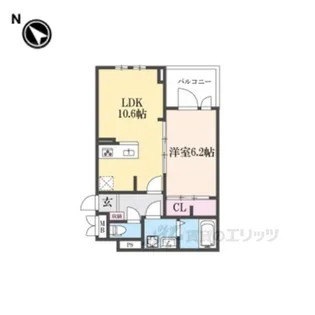 フルール彦根【2階】の間取り