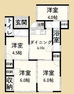 静岡県浜松市中央区四本松町【一戸建】の間取り