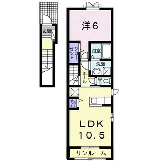 ジュネス【2階】の間取り