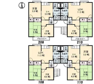 グリーンハイツ【1階】の間取り
