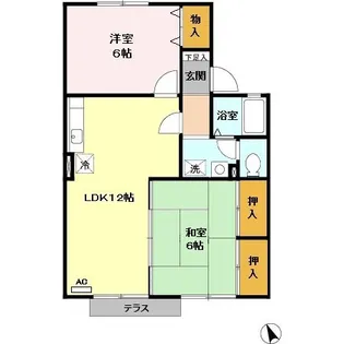 鹿児島県鹿児島市中山2【アパート】の間取り