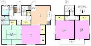 長野県松本市大字島内【一戸建】の間取り