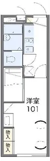 レオパレスクレアート【1階】の間取り