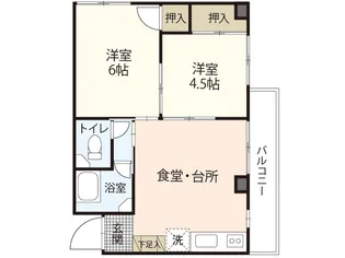 松尾ビル(東観音町)【4階】の間取り