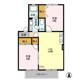 サンベルテV【1階】の間取り