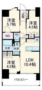 PRESIS HIRATSUKA【9階】の間取り