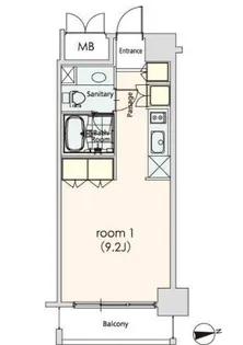 カスタリア芝公園【5階】の間取り
