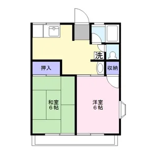 シティハイムリュミエール【1階】の間取り