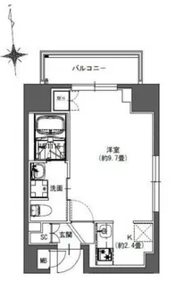 東京都千代田区東神田2【マンション】の間取り