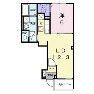 埼玉県比企郡嵐山町大字菅谷【アパート】の間取り