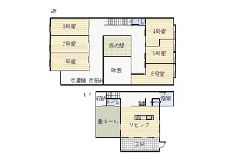シェアハウス泰山堂【2階】の間取り
