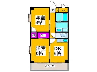 レジデンス モズ【1階】の間取り