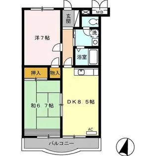 ネバーランドI【2階】の間取り