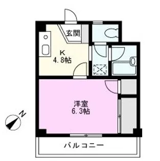 セントラルハイツ森田【2階】の間取り