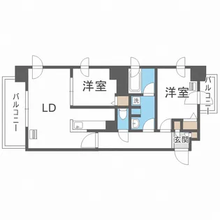 ヴォーネン円山裏参道【9階】の間取り