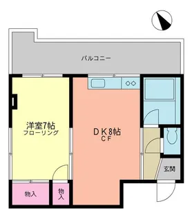 東京都墨田区東向島2【アパート】の間取り