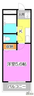 ルミネ河辺【1階】の間取り