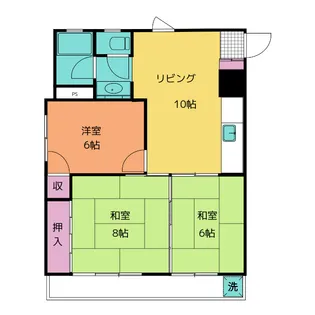 ルピナスマンション【2階】の間取り