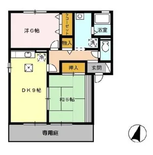 パークサイドヴィラ E棟【1階】の間取り