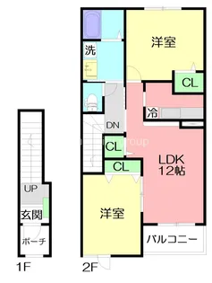 ラ・プルミエールII番館【2階】の間取り