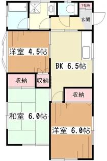ファミリーハイツ【1階】の間取り
