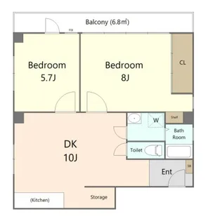 山陽ビル【2階】の間取り