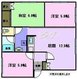 レモンハウス緑町【2階】の間取り