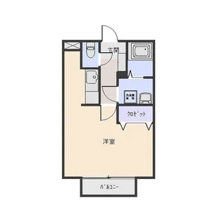ジュネスコート【2階】の間取り