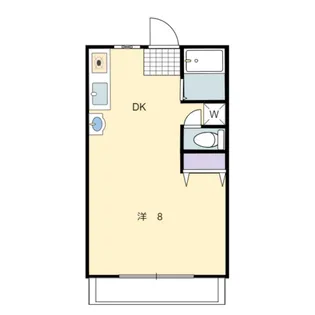 岡山県岡山市北区学南町3【アパート】の間取り