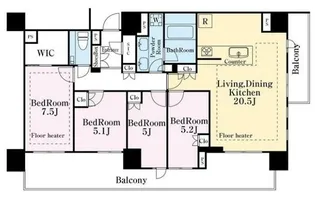 東京都文京区本郷1【マンション】の間取り