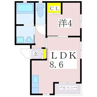 鹿児島県鹿児島市東谷山1【マンション】の間取り