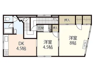 ツボイビル【2階】の間取り