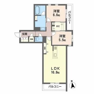 徳島県徳島市安宅1【マンション】の間取り