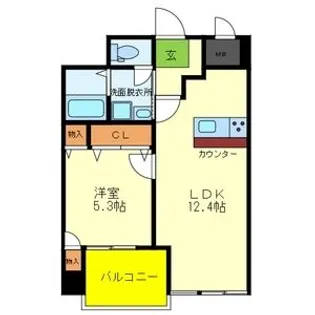 大阪府大阪市東淀川区大桐2【マンション】の間取り
