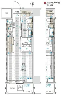 ベルグレードKAMEIDO【2階】の間取り