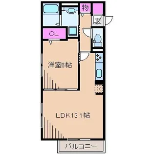 シャルム野川【3階】の間取り