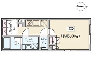 ReveResidence初台【2階】の間取り