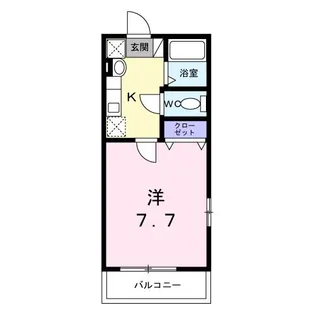 1Kの間取り画像