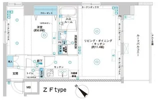 フェニックス横濱関内BAY GAIA【10階】の間取り