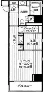 クロスレジデンス白金高輪【7階】の間取り