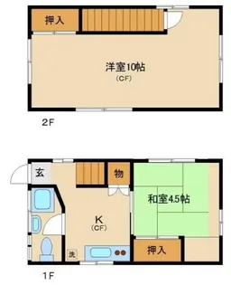 東京都豊島区駒込7【一戸建】の間取り
