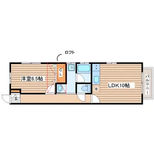 ツインハウスW【2階】の間取り