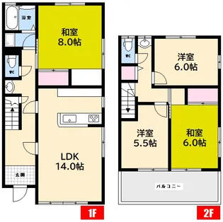 広島県広島市西区鈴が峰町【一戸建】の間取り