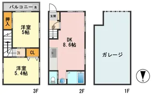 東京都葛飾区新小岩4【一戸建】の間取り
