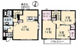 メゾン東霞 弐番館の間取り
