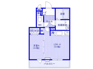 埼玉県さいたま市大宮区桜木町4【マンション】の間取り