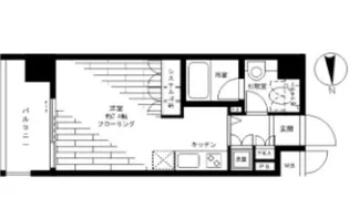 ヴィルラフィーネ東新宿【8階】の間取り